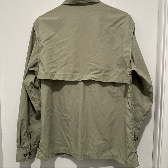 Eastern‎ Mountain Sports Mens Shirt S Olive Green Long Sleeve Button up Vented - Picture 5 of 10